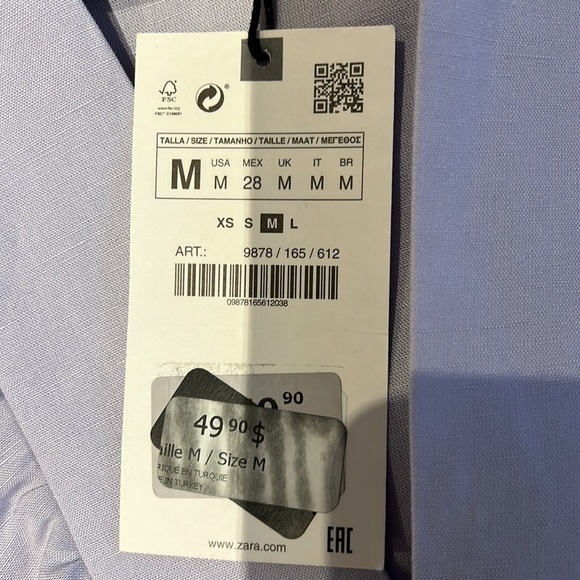 Zara Lilac Blouse - Picture 3 of 4